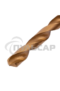 Сверло по металлу Matrix, 12 мм, HSS, нитридтитановое покрытие, цилиндрический хвостовик