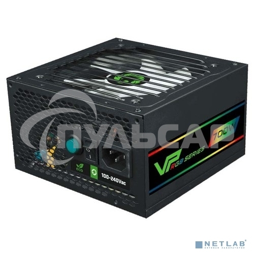 Блок питания GameMax VP-700-RGb, 700Вт, 80 PLUS Bronze, 120мм, черный