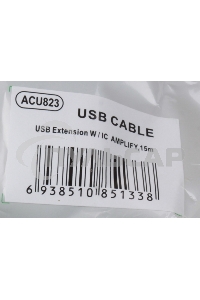 Кабель удлинитель Aopen активный ACU823-15M, USB2.0-repeater AM/AF 15м