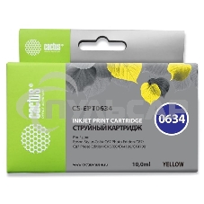 Картридж струйный Cactus CS-EPT0634 желтый (10 мл) для Epson Stylus C67/C87/CX3700/CX4100/CX4700