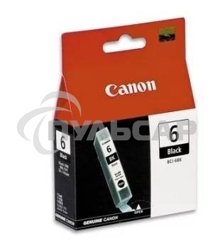 Картридж струйный BCI-6Bk (4705A002) для Canon S800 series/S900/S9000/BJC-8200Photo/i950, черный черный, 270 стр.