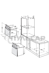 Духовой шкаф Darina 1U BDE 111 701 W в.дух, встраиваемый