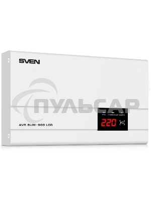 Сетевой фильтр SVEN (Стабилизатор напряжения) AVR SLIM-500 LCD