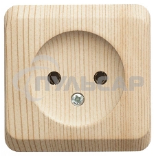 Розетка 1-м ОП Этюд Дача 16А IP20 без заземл. сосна SchE PA16-001D