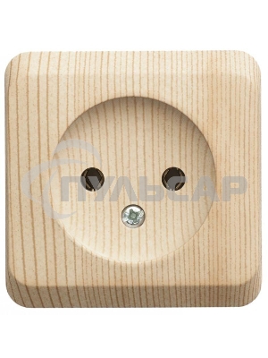 Розетка 1-м ОП Этюд Дача 16А IP20 без заземл. сосна SchE PA16-001D