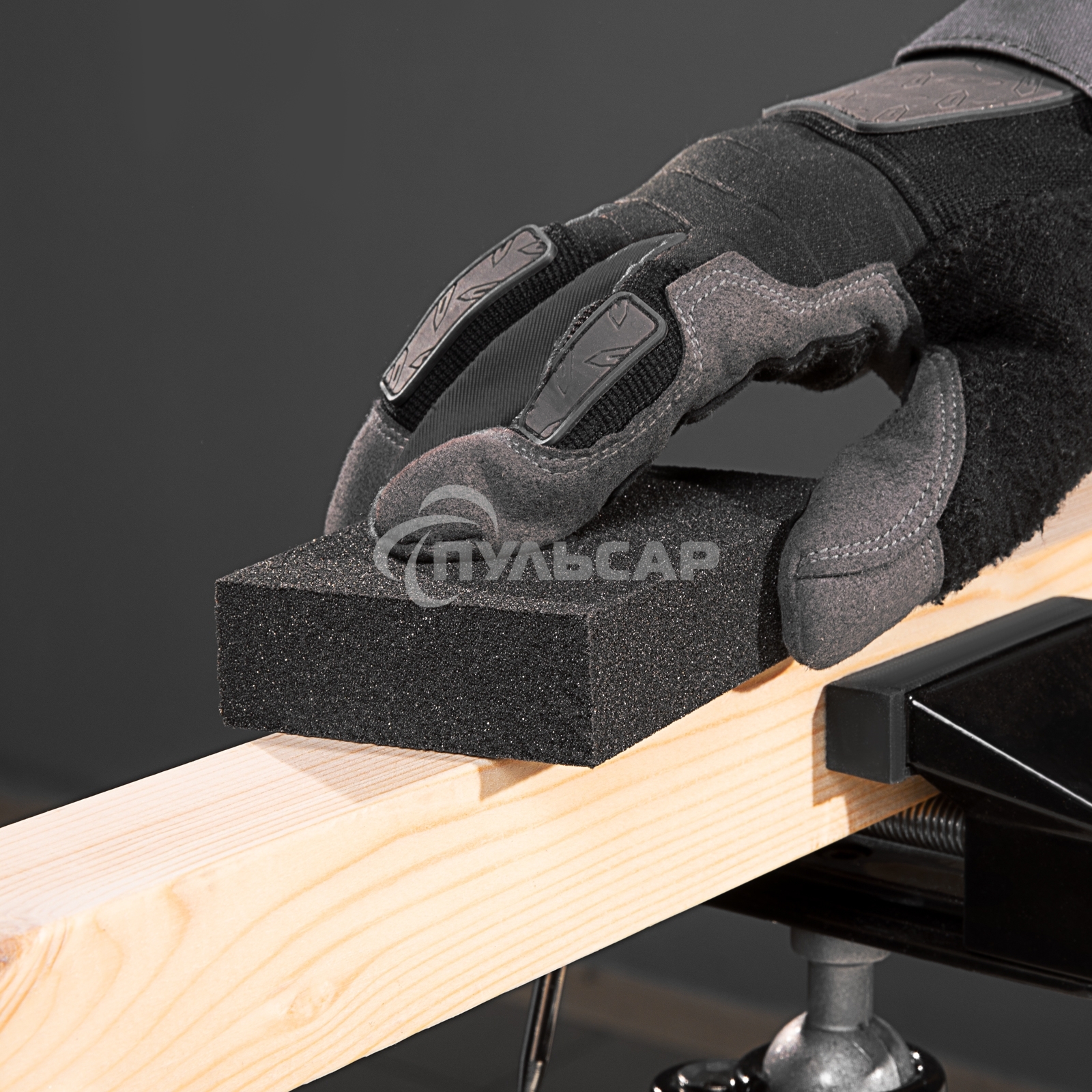 Губка для шлифования Matrix, 100 х 70 х 25 мм, мягкая, P 60