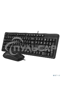 Комплект клавиатура + мышь A4Tech KK-3330 клав:черный мышь:черный USB