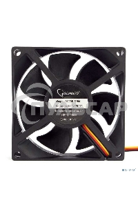 Вентилятор для корпуса Gembird 80x80x25, гидрод., тихий, 3 pin/4pin Molex, провод 30 см (S8025H-3P4M)