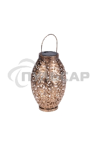 Светильник садовый Фенер, 3000К, встроенный аккумулятор, солнечная панель, коллекция Стамбул Rexant