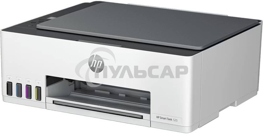 МФУ струйный HP Smart Tank 520 (1F3W2A), A4, цветной, печ. до 12 стр/мин. (ч/б) до 5 стр/мин. (цвет), 1200 x 1200 dpi, USB