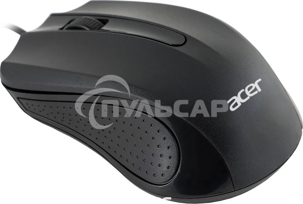Мышь проводная Acer OMW010 черный, 1200 dpi, USB, кнопки - 3