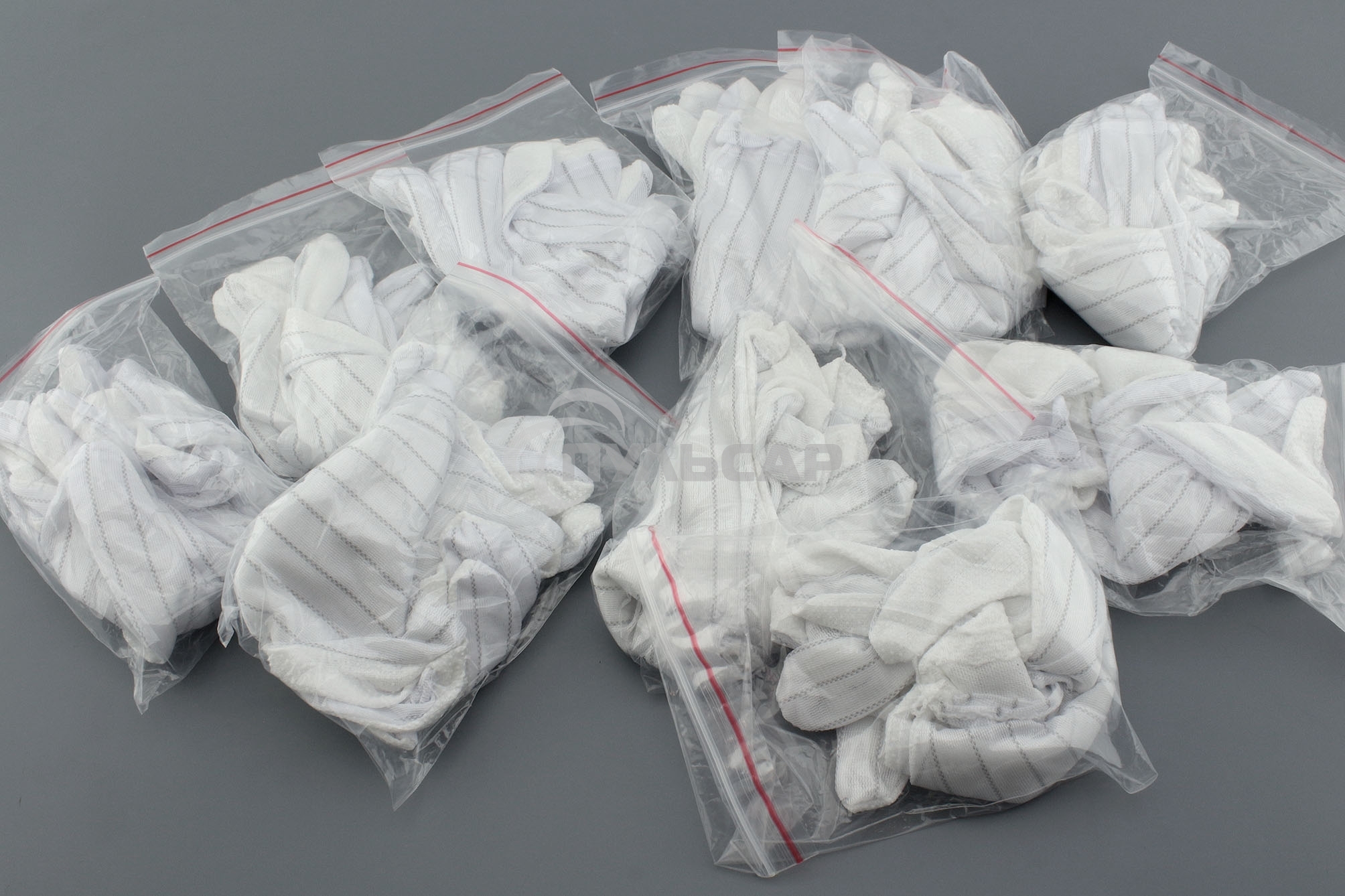 Перчатки антистатические, белые 10 шт