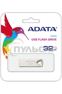 Флешка USB ADATA UV210 (AUV210-32G-RGD), 32 Gb, USB 2.0, R/W 15/5, золотистый