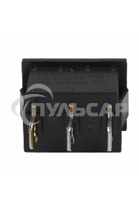 Выключатель клавишный Rexant 24V 15А (3с) ON-OFF красный с подсветкой Mini