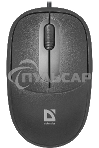Мышь проводная Defender Datum MS-980 черный, 1000 dpi, USB, кнопки - 3