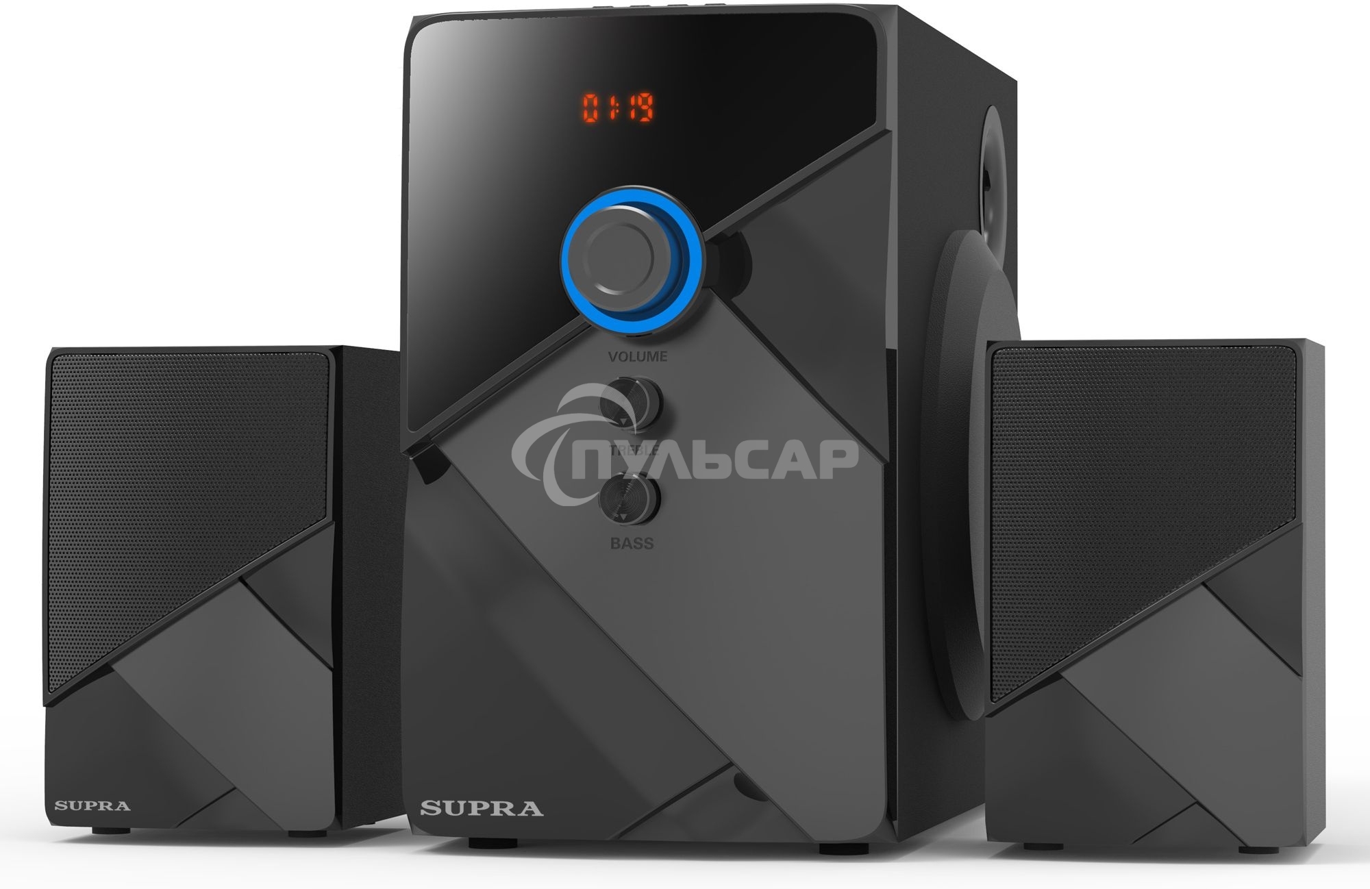 Акустическая система SUPRA SMB-290 (Bluetooth. Максимальная мощность: 550 Вт. Суммарная мощность (RMS) 60 Вт. FM тюнер. USB порт. SD порт. AUX вход. Пульт ДУ.)
