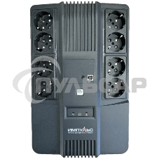 Источник бесперебойного питания Импульс ИБП ИМПУЛЬС МАСТЕР 600, 600ВА/360Вт, LED, USB, RJ11/RJ45, SCHUKOx8