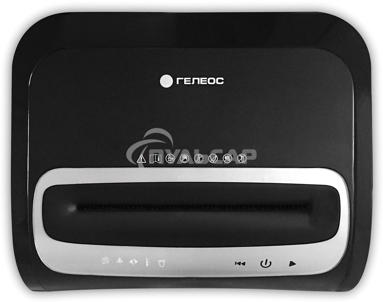 Шредер ГЕЛЕОС УМ35-5, (DIN P-5), фрагмент 1,9х14мм, 24-27 лист (70г/м2), CD/пл.карты/скрепки/скобы, 35 литров 