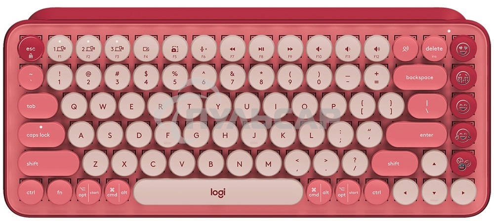 Клавиатура беспроводная Logitech POP KEYS, Heartbreaker Rose (M/N: YR0080/CU0021)