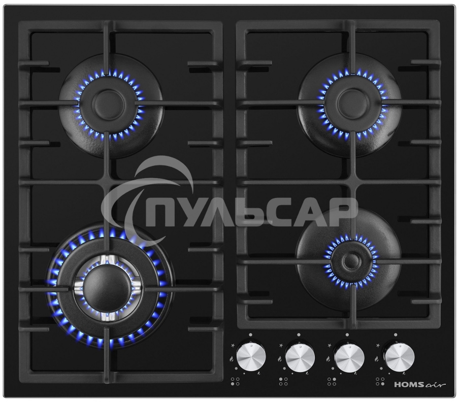 Газовая варочная панель HOMSair HGG646BK