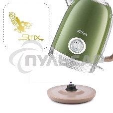 Чайник электрический Kitfort KT-6110 1.7л. 2200Вт зеленый (корпус: нержавеющая сталь)