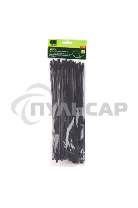 Хомуты СИБРТЕХ,300x3,6 мм,пластмассовые,черные,100 шт.45560