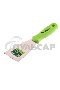 Шпательная лопатка из нержавеющей стали, 60 мм, пластмассовая ручка Сибртех 85546