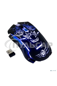 Мышь беспроводная Dialog Gan-Kata MRGK-12UR черный, 1600 dpi, радиоканал, USB, кнопки - 6