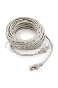 Патч-корд UTP Cablexpert кат.5e, 10м, литой, многожильный (серый)