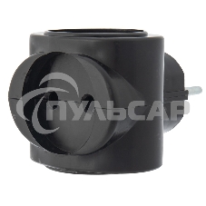 Тройник электрический биметалл 220 В 6 А черный Rexant