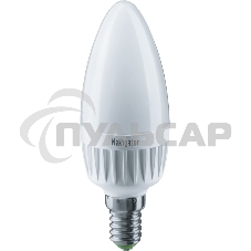 Лампа светодиодная Navigator NLL-C37-7-230-4K-E14-FR 7Вт свеча 4000К белый E14 560лм 176-264В