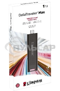 Флешка USB R/W Kingston 1.0Tb DataTraveler Max <DTMAX/1Tb>, USB3.2, up to 1000/900MBs черный