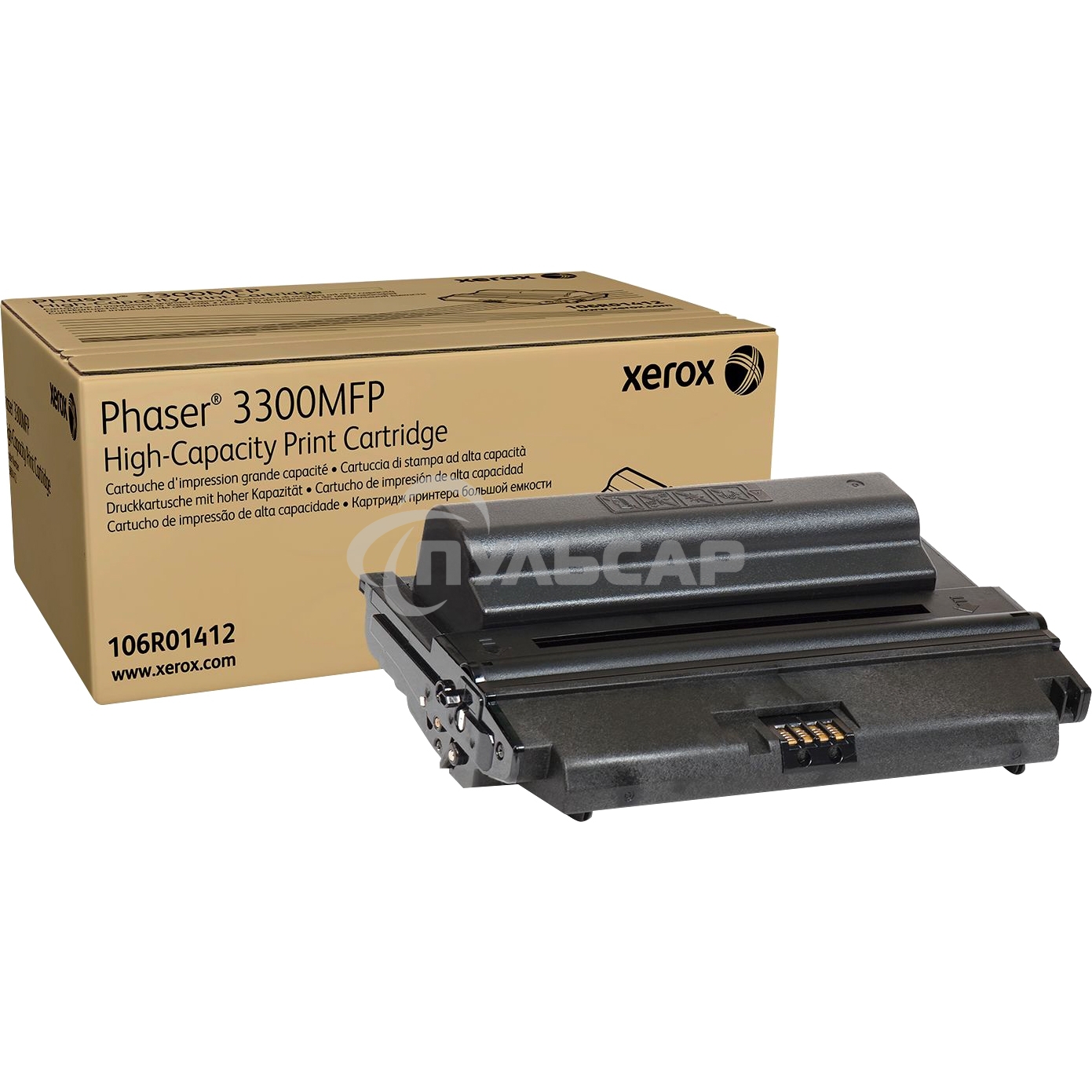 Картридж лазерный Xerox 106R01412 черный для Xerox Ph 3300 (8000 стр)(Channels)