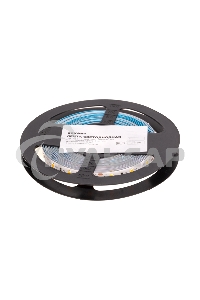 Лента светодиодная 12В, SMD2835, 9,6Вт/м, 60 LED/м, 3000K, 8мм, 5м, IP20 Rexant