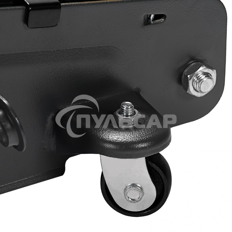 Домкрат гидравлический подкатной с фиксатором Denzel 2,8 т, 135-385 мм 51155