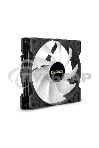 Вентилятор для корпуса ExeGate EX12025H6PMY-PWM.ARGB черный, 120 мм, 1200 об/мин, 33 дБ, 6 pin