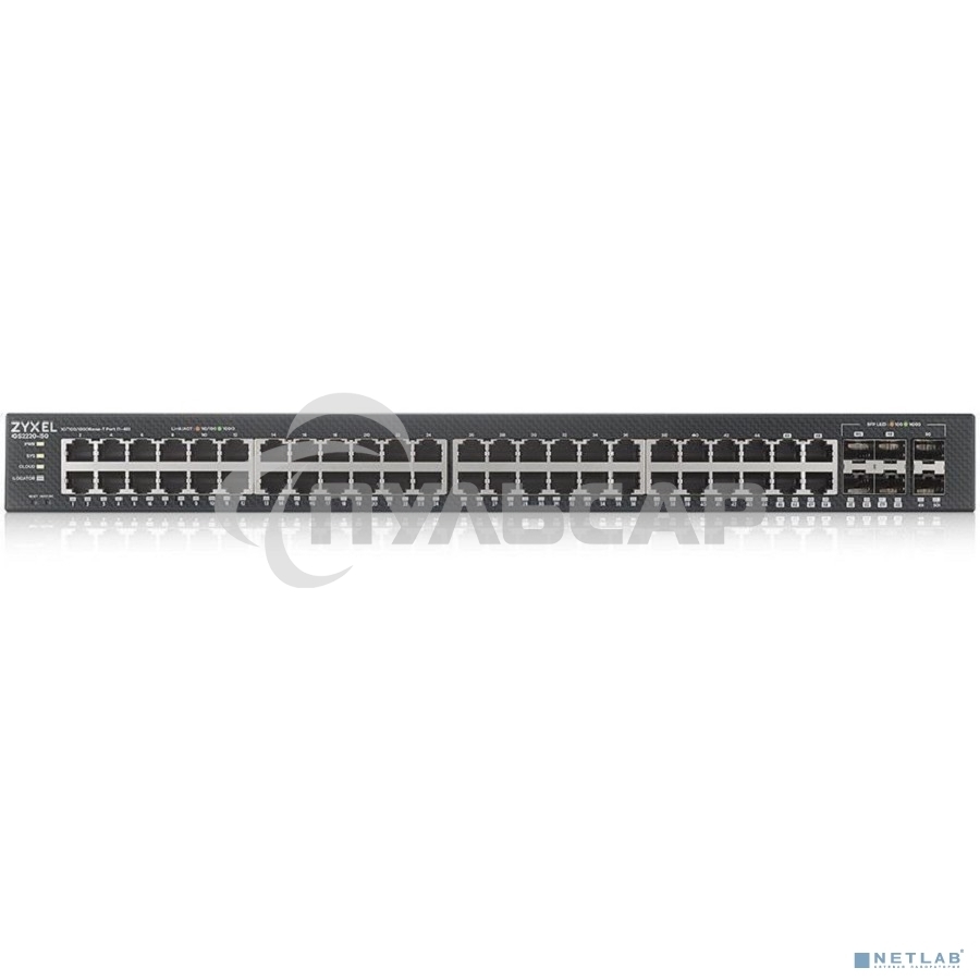 Гибридный L2 коммутатор Zyxel NebulaFlex Pro GS2210-50, rack 19