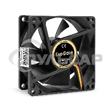 Вентилятор для корпуса ExeGate EX08025B3P черный, 80 мм, 2000 об/мин, 19 дБ, 3 pin