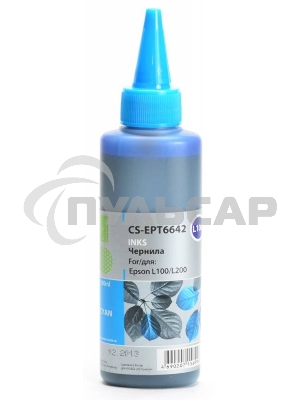 Чернила Cactus CS-EPT6642 голубой 100 мл для Epson L100/L200