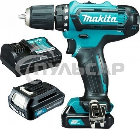 Дрель-шуруповерт Makita DF333DWYE Аккумуляторная, Кейс