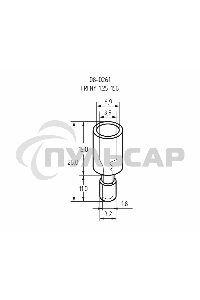 Разъем штекерный полностью изолированный гнездо 4 мм 0.5-1.5 мм² (РШПи-м 1.5-4/РШИм 1,25-5-4) красный Rexant