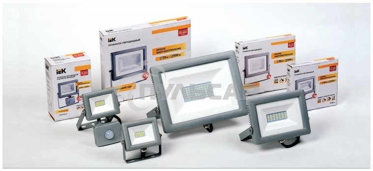 Прожектор Iek LPDO701-10-K03 СДО 07-10 светодиодный серый IP65 6500 K IEK