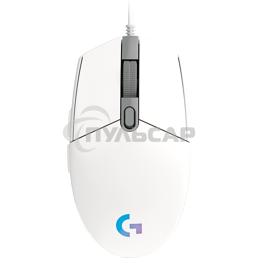 Мышь проводная Logitech G102 LIGHTSYNC белый, 8000 dpi, USB, кнопки - 6