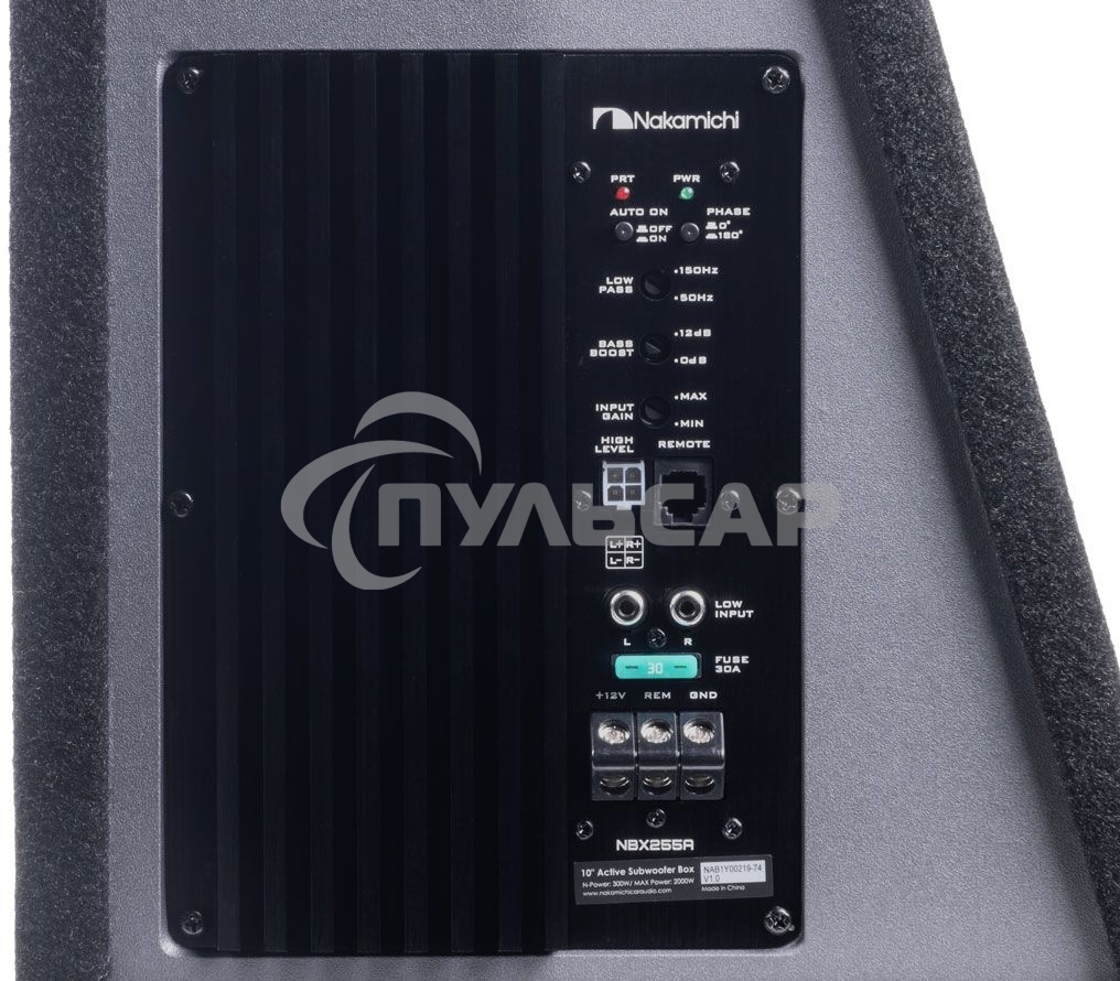 Сабвуфер автомобильный Nakamichi NBX255A 300Вт активный (25см/10