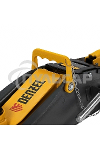 Домкрат гидравлический подкатной с фиксатором Denzel 2,8 т, 135-385 мм 51155