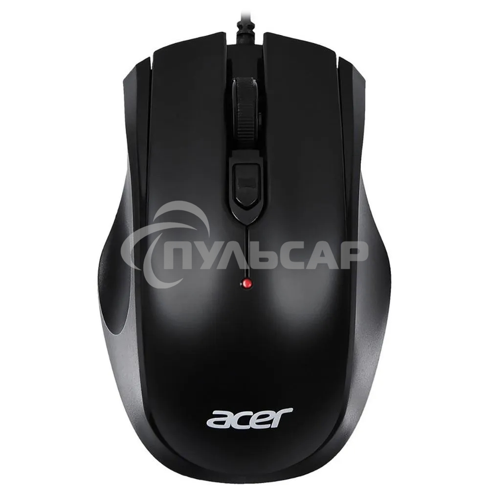 Мышь проводная Acer OMW020 черный, 1600 dpi, USB, кнопки - 4