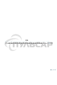 Хомут кабельный 2.5х150 нейл. черный (уп.100шт) PROCONNECT 57-0151