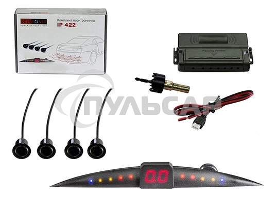 Парковочный Радар Silverstone F1 Interpower IP-422 4 датчика черный