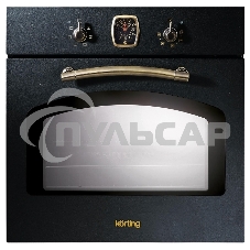 Встраиваемая электрическая духовка Korting OKB 460 RN / 59.8 х 59.5 x 56 см, 6 режимов нагрева, аналоговые часы в классическом стиле Frank Muller, таймер, черный+бронза Встраиваемая электрическая духовка Korting OKB 460 RN / 59.8 х 59.5 x 56 см, 6 режимов нагрева, аналоговые часы в классическом стиле Frank Muller, таймер, черный+бронза