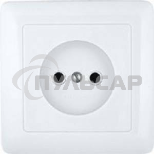 Розетка WESSEN RS10-132-BХИТ белый 1-я б/з 10А скрытый монтаж